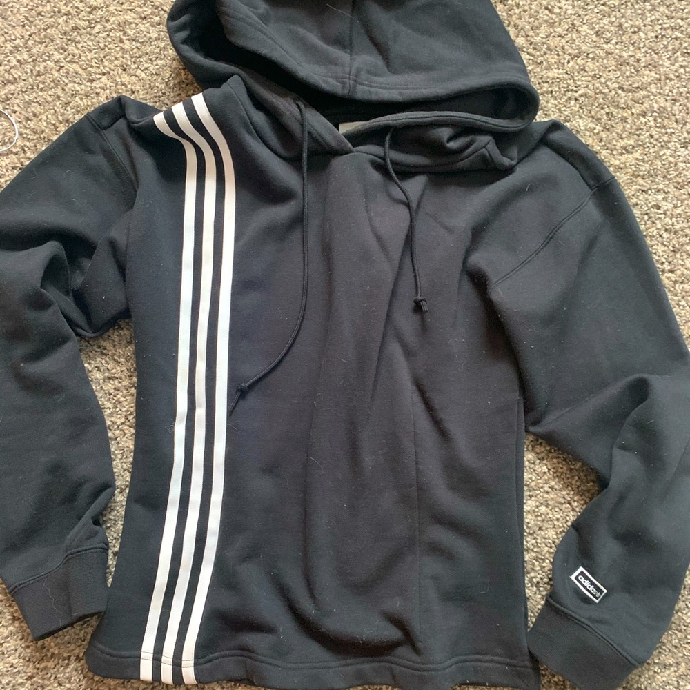 Adidas Black hoody-size S